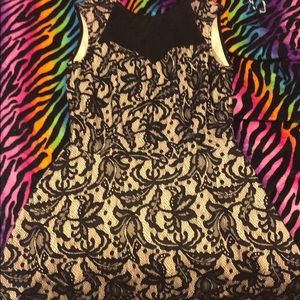 black and white dress